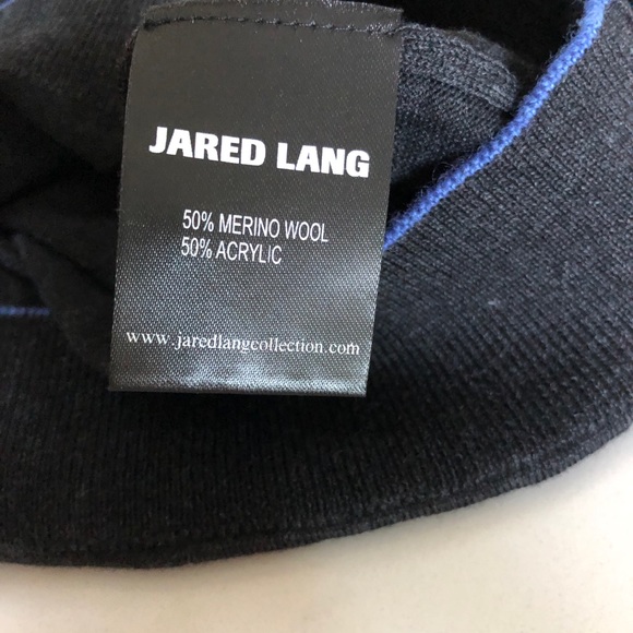 Jared Lang Charcoal V-Neck Sweater for Men - Picture 7 of 8